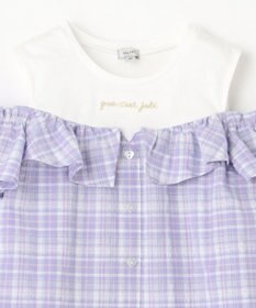 ANY KIDS オフショルダー フリル ブラウス