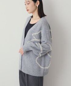 AMERICAN HOLIC ニュアンスライン柄Ｖネックカーディガン