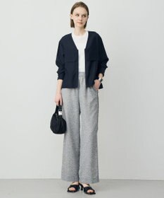 ICB 【WEB限定カラーあり】 リヨセルナイロンワッシャー Vネックブルゾン