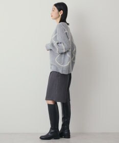 AMERICAN HOLIC ニュアンスライン柄Ｖネックカーディガン