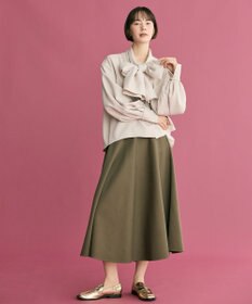 #Newans 【洗濯機可】ビックリボンパウダリーブラウス