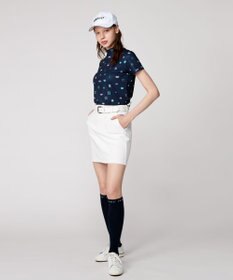 23区GOLF 【WOMEN】【吸水速乾・UVケア】ステッカープリント モックネックシャツ