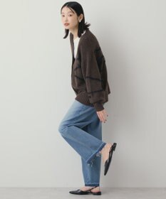 AMERICAN HOLIC ニュアンスライン柄Ｖネックカーディガン