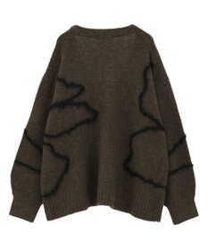 AMERICAN HOLIC ニュアンスライン柄Ｖネックカーディガン