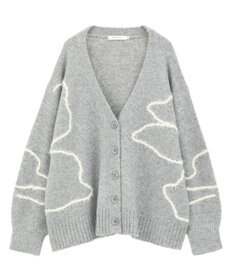 AMERICAN HOLIC ニュアンスライン柄Ｖネックカーディガン