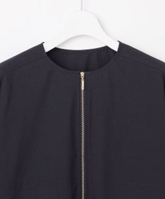 自由区 【SHIHOさん着用】ファンクショナルブロードノーカラー ブルゾン