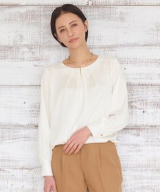 自由区 【洗える】TOROクルーネック ブラウス