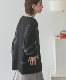 AMERICAN HOLIC ニュアンスライン柄Ｖネックカーディガン