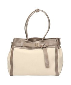 INTER-CHAUSSURES 【CHRISTIAN VILLA】レザーハンドルキャンバストート