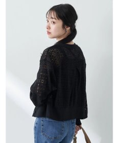 earth music&ecology ラッセルレースカーディガン