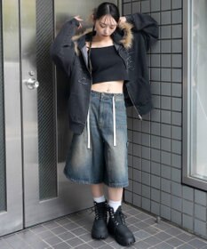 WEGO 裏起毛ファーフードBIGZIPパーカー