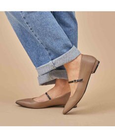 MODE ET JACOMO <carino>【レイン対応】配色ベルトメリージェーン