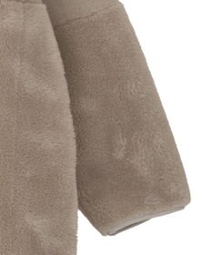 earth music&ecology 【リバーシブル】ノーカラーフェイクムートンコート