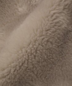 earth music&ecology 【リバーシブル】ノーカラーフェイクムートンコート