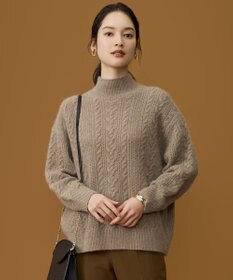 自由区 S 【SHIHOさん着用】ラメフォックスケーブル ニット