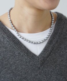 monshiro 【ガラスパール/スワロフスキー】ハナビワトトリショート ネックレス