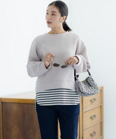 組曲 L ダンボールジャージー ショート丈プルオーバー