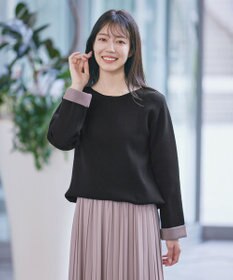 Tiaclasse 【洗える】ダブルフェイスニットトップス