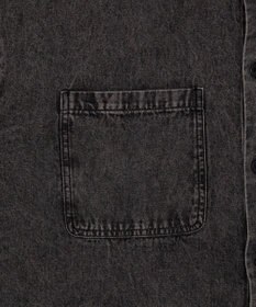 WEGO デニムフードシャツ（LS）