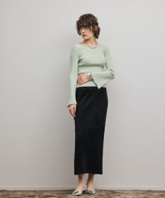 GRACE CONTINENTAL アイレットリブニットトップ