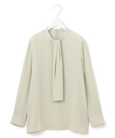 ICB 【WEB限定カラーあり・速乾・洗える】BackSatinAmunzen スカーフタイブラウス