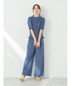 earth music&ecology 花柄ワイドパンツ