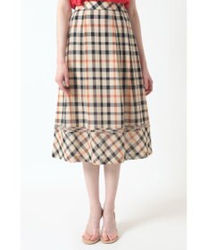 DAKS ウールボイル フレアスカート