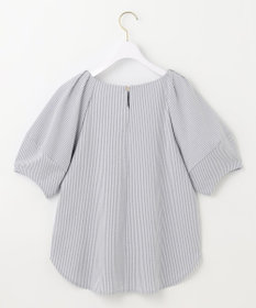 ANY SIS L 【洗える】ランタンスリーブサッカー ブラウス