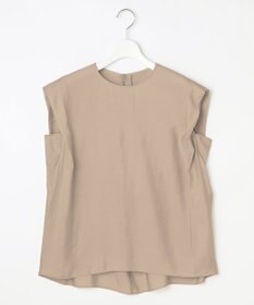 自由区 S 【セットアップ対応・接触冷感・UVケア・洗える】エアリーツイルノースリーブ ブラウス