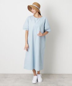 MOONBAT 【洗える】FURLA(フルラ)  ロゴ刺繍リボン 天然ハット