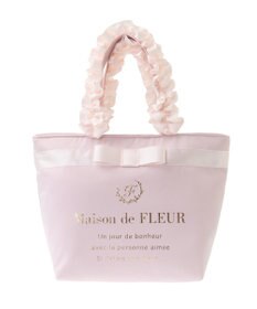 Maison de FLEUR ブランドロゴフリルハンドルトートSバッグ