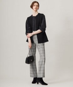 ICB 【洗える】 コットンナイロンタイプライター デザインブラウス