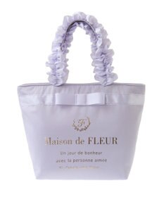 Maison de FLEUR ブランドロゴフリルハンドルトートSバッグ