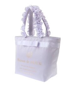 Maison de FLEUR ブランドロゴフリルハンドルトートSバッグ