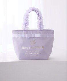 Maison de FLEUR ブランドロゴフリルハンドルトートSバッグ