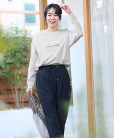 ANY 【UVケア】アソートロゴプリント ロングスリーブTシャツ