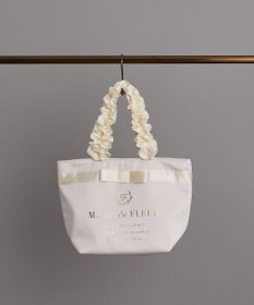 Maison de FLEUR ブランドロゴフリルハンドルトートSバッグ