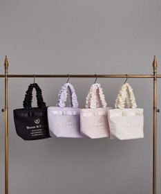 Maison de FLEUR ブランドロゴフリルハンドルトートSバッグ