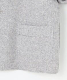 J.PRESS LADIES 【リバーシブル】ウールナイロン リバー ノーカラー ショートコート