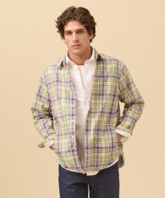 J.PRESS MEN オックスフォードマルチカラーチェック シャツブルゾン