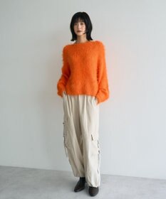 YECCA VECCA フェザーMIXロービングニット