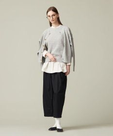 J.PRESS YORK STREET 【WOMEN】コットンケーブル カーディガン