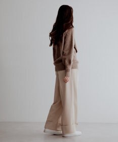 CRAFT STANDARD BOUTIQUE フードストール付きニットプルオーバー