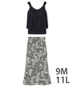 San-ai Resort（三愛水着楽園） ロングパンツセット　9M・11L　【Coral veil（コーラルヴェール）】