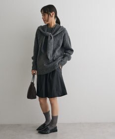 CRAFT STANDARD BOUTIQUE フードストール付きニットプルオーバー