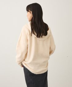 CRAFT STANDARD BOUTIQUE フードストール付きニットプルオーバー