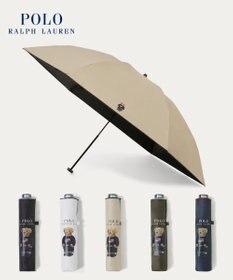MOONBAT 【遮光率100％/遮熱/UV/軽量】POLO RALPH LAUREN（ポロ ラルフローレン）晴雨兼用日傘  ポロベア 折りたたみ傘 ユニセックス