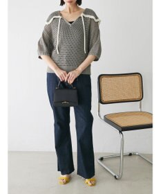 Green Parks クロシェ風セーラーカラーニット