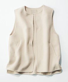 UNFILO 【撥水】ウール混リバー ジレ