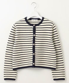 23区 【Oggi3月号掲載/洗える】ブークレコットン ニットジャケット